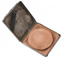 Ezüst (Ag) Pudrié. Jelzett. Nettó: 50g, 6,5x6,5cm