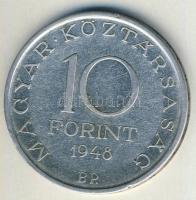 1948. 10Ft Ag "Széchenyi" T:2/3- pici ph.