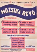 cca 1930-1940 2 db hangverseny plakát, Muzsika és Libertas hangversenyrendező irodák műsoraira, a Ze...