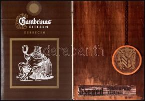 cca 1960-70 10 db retro éttermi étlap