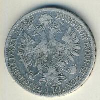 Ausztria 1861A 1Fl Ag T:3-