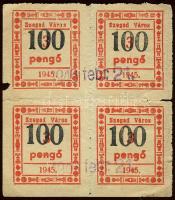 Szeged 1946. Városi Közmunka II. 3P 100P fny-sal R! 4-es tömbben T:I-II (2db kicsit beszakadva)