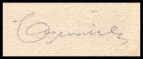 Horváth Endre (1896-1954): Ex libris Paul Grossmann. 2 db Rézkarc, papír, jelzett, egyik lap széle s...