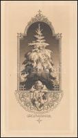 Horváth Endre (1896-1954): Ex libris Paul Grossmann. 2 db Rézkarc, papír, jelzett, egyik lap széle s...