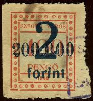 Szeged 1946. Városi Közmunka III. 4000P/200.000P/2Ft fny-sal, Adamovszky nem említi, ill. "egyéb" változatok lehetnek! T:I