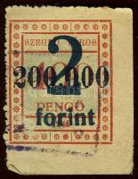 Szeged 1946. Városi Közmunka III. 4000P/200.000P/2Ft fny-sal, Adamovszky nem említi, ill. "egyéb" változatok lehetnek! T:I