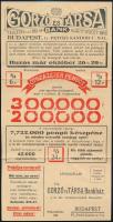 cca 1930 Bp. IV., Gorzó és Társa Bank reklámos levelezőlapja