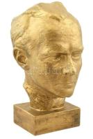 Antal Károly (1909-1994): Bartók Béla. Terrakotta, arany festéssel. Jelzett, hibátlan. 30 cm