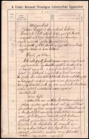 cca 1900-1910 Kézzel írt receptfüzet, a Fehér Kereszt Országos Lelencház Egyesület nyilvántartó köny...