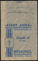 Szent Anna Gyógyszertár Budapest IX. receptboríték