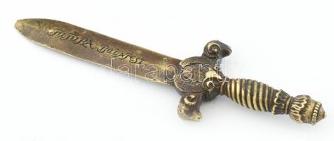 Bronz levélbontó kés (1919-1939) Kopott, h: 20cm