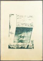 Olvashatatlan jelzéssel: Bartók Béla. Serigraphia, papír. Jelzett. Keretben 67x48 cm