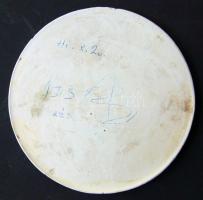 DN "Vitéz Nagybányai Horthy Miklós" gipszöntet/éremtervezet hátoldali szignóval és hónap/n...