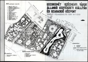 1979 Kecskemét Széchenyiváros Állandó Kertészeti Kiállítás és Szabadidő Központ. (Területfelhasználá...