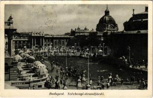 1935 Budapest XIV. Városliget, Széchenyi strandfürdő, fürdőzők (EB)