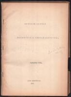 1946 Benedek István: Bevezetés a sorsanalízisbe. Kolozsvár/Cluj, 1946., Lito Schildkreut, 89 p.+4 (ábrák) t. Papírkötésben, sérült borítóval.