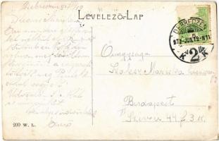 1907 Debrecen, Simonffy utca, villamos. W.L. 200. (kopott sarkak / worn corners)