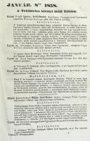 1838 Pest, A főméltóságú királyi udvari fő-törvényszékeken 1838. esztendő vízkereszti törvényszakasz...
