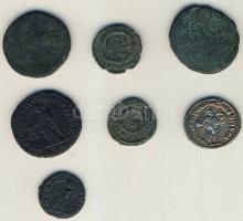 Római Császárság 7db kis- és középbronz T:vegyes
