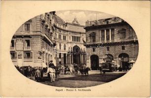 Napoli, Naples; Piazza S. Ferdinando / square, tram (EK)