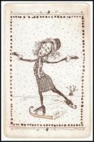 Vetlényi Zsolt (1967-): Csillagpor. Rézkarc, merített papír, jelzett, számozott: 75/100, 15,5×10 cm