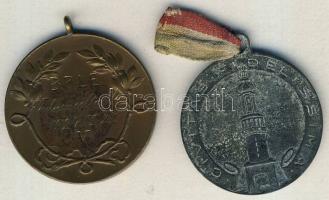 1924. "B.P.L.E.-Vadászcéltábla" Br díjérem T:2 + 1925. "Iparkiállítás-Sopron" ff...