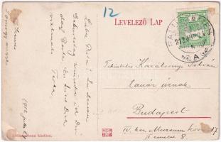 1912 Balatonszemes, Szemes; Fő utca, Fellner Soma üzlete és saját kiadása (EK)