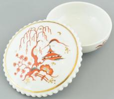 Rosenthal bonbonnier, matricás porcelán, kopott, jelzett, d: 12cm