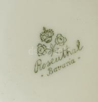 Rosenthal bonbonnier, matricás porcelán, kopott, jelzett, d: 12cm