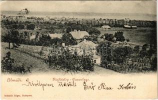 1900 Balatonalmádi, Almádi; Fürdőtelep, villák (EK)