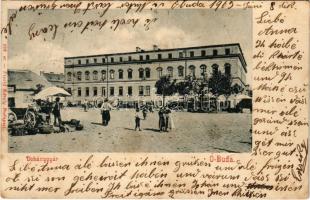 1903 Budapest III. Óbuda, Dohánygyár, piac. Divald Károly 288.