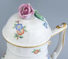 Herendi Eton mintás 12 személyes teás, mokkás (cukortartója virág mintás, erősen sérült) és sütemény...