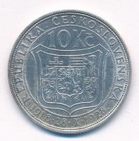 Csehszlovákia 1928. 10K Ag "Masaryk" T:1-,2
Czechoslovakia 1928. 10 Korun Ag "Masary...
