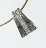 Ezüst(Ag) kígyó nyaklánc, függővel, jelzett, bruttó: 9,76 g