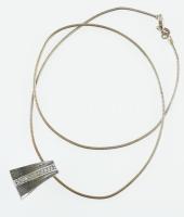 Ezüst(Ag) kígyó nyaklánc, függővel, jelzett, bruttó: 9,76 g