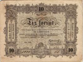 1848. 10Ft "Kossuth-bankó" T:III+