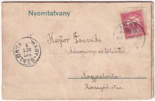 1907 Arad, Andrássy tér, üzletek. Keppich Zsigmond kiadása / square, shops (r)