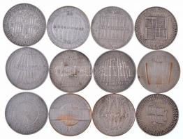 Ausztria 1956-1990. 12xklf ezüstözött Br naptárérem (40mm) T:1--2-
Austria 1956-1990. 12xdiff silve...