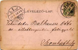 1904 Uzd, Uzdborjád (Sárszentlőrinc); uradalmi villa. Fördős Dezső földbirtokos levele (EM)