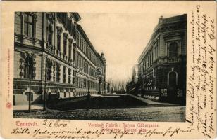 1900 Temesvár, Timisoara; Gyárváros, Baross Gábor utca / Fabric, street (EK)