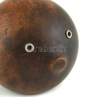 Teakfa gömbhal formájú svéd design sörnyitó. Kopásokkal. 11 cm