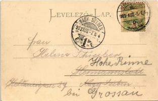 1903 Ada Kaleh, Török sziget Orsova alatt. R. Krizsány kiadása / Turkish island