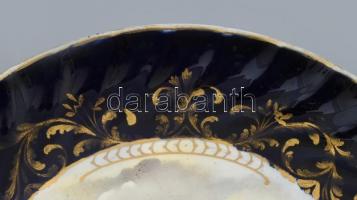 Fischer Ignác tányér (Puttók), korának megfelelő kopásokkal és mázrepedésekkel, kopott, repedésekkel...