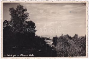 1943 Beszterce, Bistritz, Bistrita; Felső gát / Oberes Wehr / dam (EK)