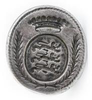 Fém pecsétnyomó, angol címerrel, m: 2,8cm