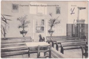 1916 Gyergyószentmiklós, Gheorgheni; Fogarassy tanintézet óvoda, belső / kindergarten interior