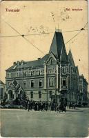 1910 Temesvár, Timisoara; Református templom. W.L. Bp. 2035. Gerő Manó kiadása / Calvinist church (EB)