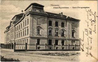 1905 Temesvár, Timisoara; Állami főgimnázium / grammar school (EK)