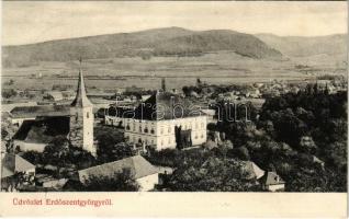 1908 Erdőszentgyörgy, Sangeorgiu de Padure; Schuller ház (Gróf Rédey kastély), református templom / castle, church