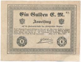 1849. 1Ft "Almássy" vízjeles papíron, "K1" betűjel T:III restaurált
Hungary 184...